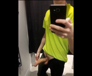 jerking off in changing room