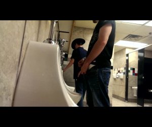 public urinal voyeur