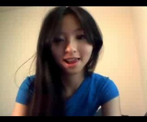 Hot asian girl masturbating on webcam