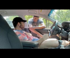 Caught by straighter