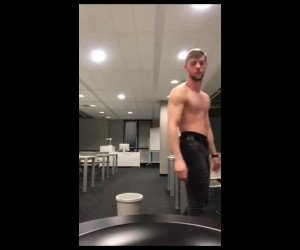 jerking off in college lecture room