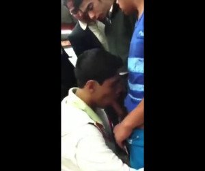 gay arab public scandal blowjob